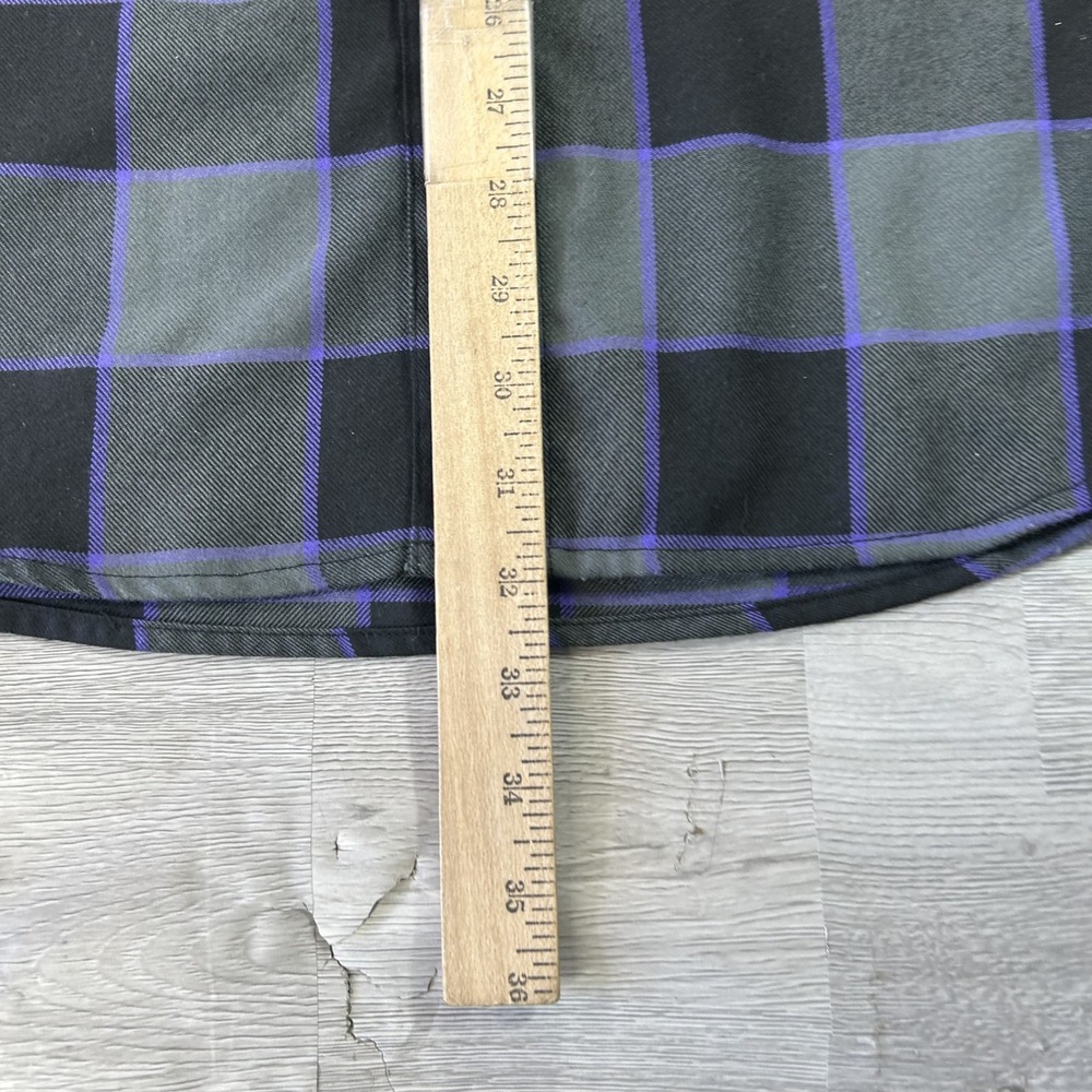 Dixxon Flannel Co Shirt Mens Medium Gray Plaid Flannel Long Sleeve Button Up - Picture 5 of 7